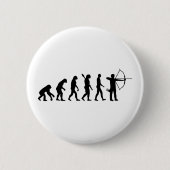 Het Boogschieten van de evolutie Ronde Button 5,7 Cm (Voorkant)