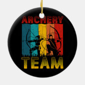 Het boogteam Funny Archer Arrow Bow Hunting Keramisch Ornament (Achterkant)