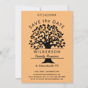 Het Boom van de Reünie van de familie sparen de Ka Save The Date