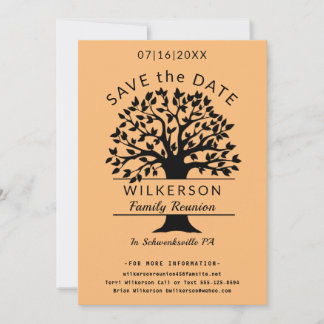 Het Boom van de Reünie van de familie sparen de Ka Save The Date