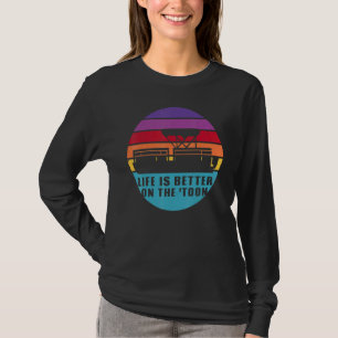 Het bootleven is beter op Toon Pontoon Boat T-shirt
