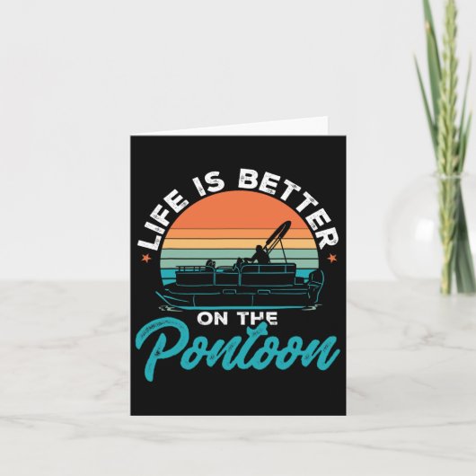 Het bootleven op de ponton is beter op het ponton kaart (Voorkant)