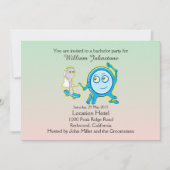 Het bord ging er met de lepel vandoor vrijgezellen kaart (Voorkant)