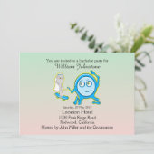 Het bord ging er met de lepel vandoor vrijgezellen kaart (Staand voorkant)