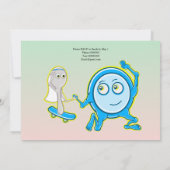 Het bord ging er met de lepel vandoor vrijgezellen kaart (Achterkant)