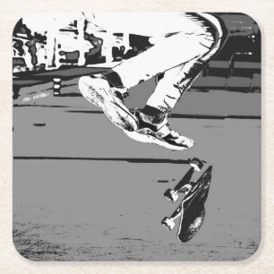 Het bord omdraaien kartonnen onderzetters