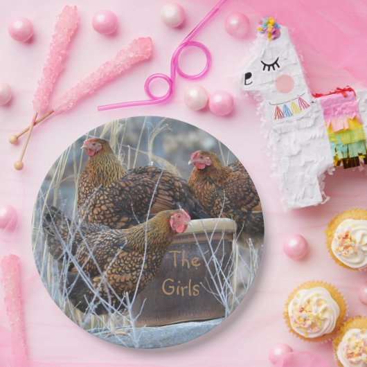 Het Bord van de "Girls" Chicken Paper (Feest)