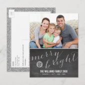 Het bord van de KAART van de VAKANTIE van de FOTO (Voorkant / Achterkant)