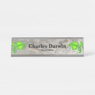 Het Bord van de naam - de Schors van de Eucalyptus Bureau Naambordje