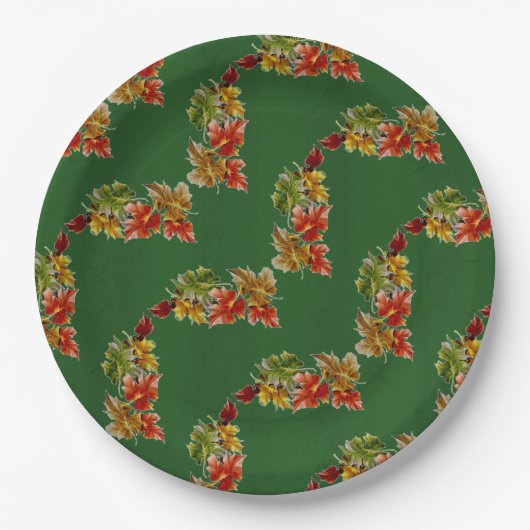 Het Bord van het Groenboek van het herfstpatroon v (Voorkant)