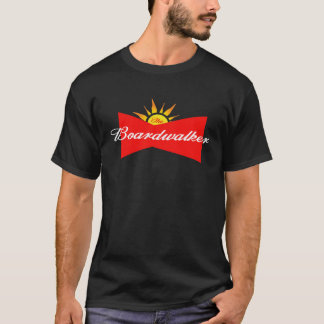 Het bord Walker Zomer Strand Boardwalk Sunset Su T-shirt
