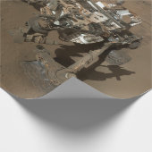 Het boren op Mars Curiosity Rode Marslandschap Cadeaupapier (Hoek)