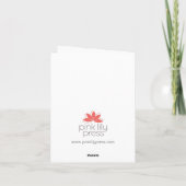 Het borrelen Champagne "juicht!" toe Groet Kaart (Achterkant)