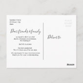 het borstelmanuscript verandert de datumfoto briefkaart (Achterkant)