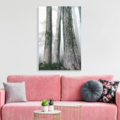 Het bos aanhalen canvas afdruk (Insitu (Woonkamer))