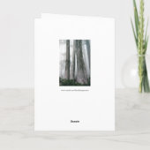 Het bos aanhalen kaart (Achterkant)