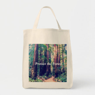 Het bos beschermen tote bag