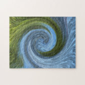 Het bos bij het meer.... legpuzzel (Horizontaal)