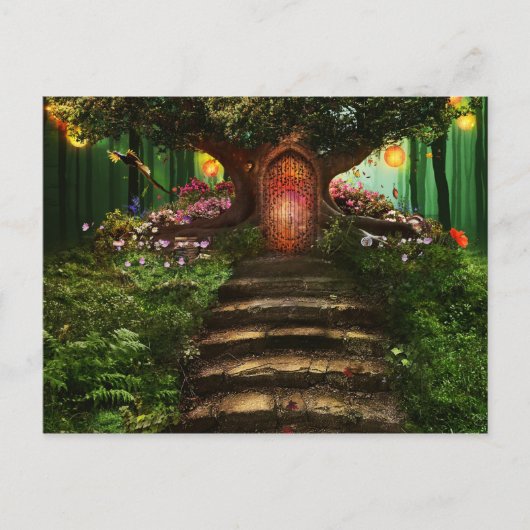 Het bos Briefkaart van de Herberg (Voorkant)