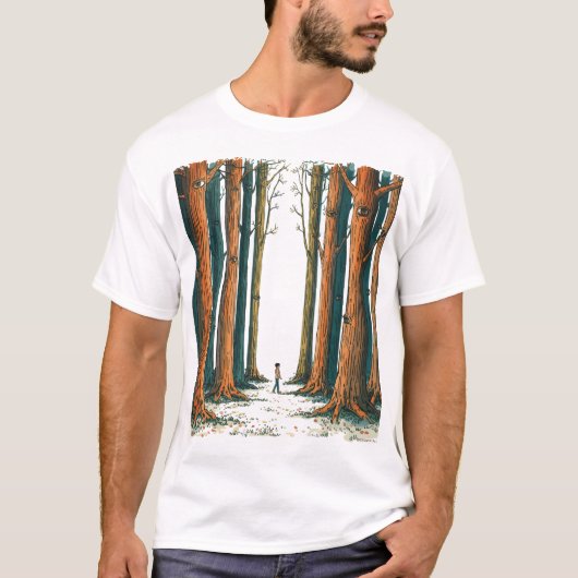 Het bos dat me herinnerde t-shirt (Voorkant)