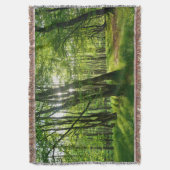 Het bos in de lente deken (Voorkant Verticaal)