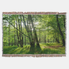 Het bos in de lente deken