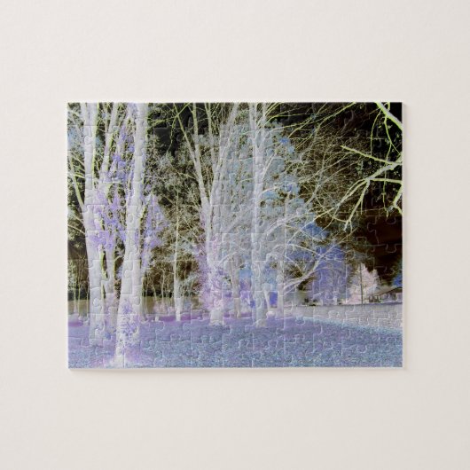 Het bos in infrarood legpuzzel (Horizontaal)
