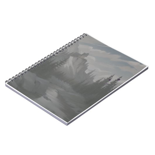 Het bos in notitieboek (Linkerzijde)