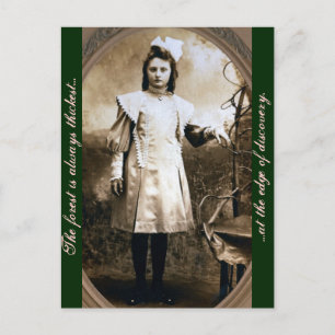 Het bos is altijd het dichtst bij de rand van... briefkaart