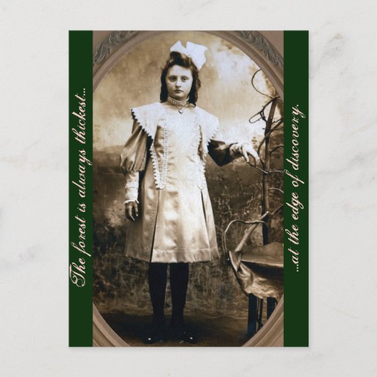 Het bos is altijd het dichtst bij de rand van... briefkaart (Voorkant)