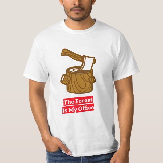 Het bos is mijn Kantoor T-shirt (Voorkant)