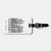 Het bos is mijn schuilplaats voor idioten Gezegde Bagagelabel (Voorkant horizontaal)