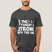 Het bos is sterk met deze 'Hiking Camping' T-shirt (Voorkant)