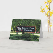 Het bos Lege Wenskaart van de School van het Park Kaart (Gele Bloem)