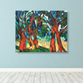 Het bos | Maurice de Vlaminck | Canvas Afdruk (Insitu (Houten vloer))