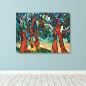 Het bos | Maurice de Vlaminck | Canvas Afdruk (Insitu (Houten vloer))