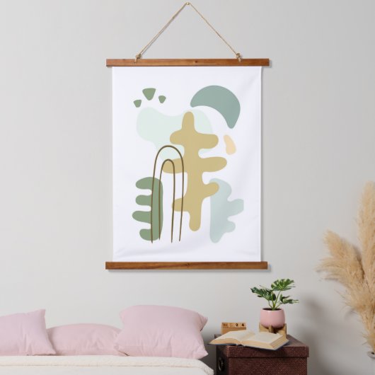 Het bos moderne Abstract Hangend Wandkleed (Slaapkamer)