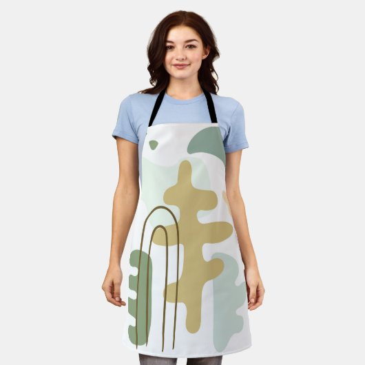 Het bos moderne Abstract Schort (Gedragen)