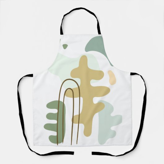 Het bos moderne Abstract Schort (Voorkant)