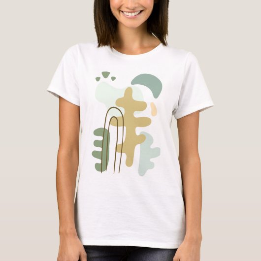 Het bos moderne Abstract T-shirt (Voorkant)