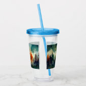 Het bos (natuur) acryl drinkbeker (Links)
