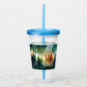 Het bos (natuur) acryl drinkbeker (Voorkant)