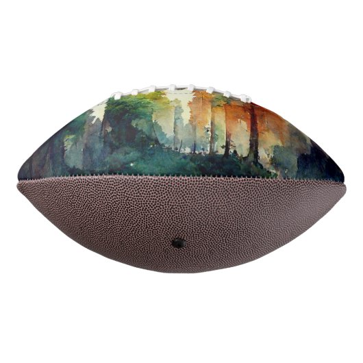 Het bos (natuur) american football (Gedraaid 270)