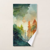 Het bos (natuur) bad handdoek (Handdoek)