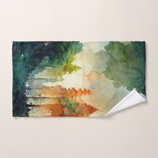 Het bos (natuur) bad handdoek (Handdoek)