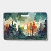 Het bos (natuur) badge (Achterkant)