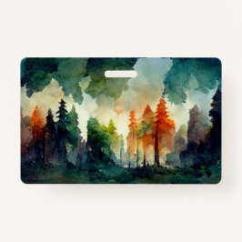 Het bos (natuur) badge