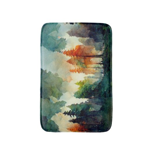 Het bos (natuur) badmat (Voorkant Verticaal)