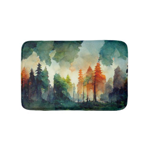 Het bos (natuur) badmat