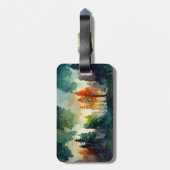 Het bos (natuur) bagagelabel (Achterkant verticaal)